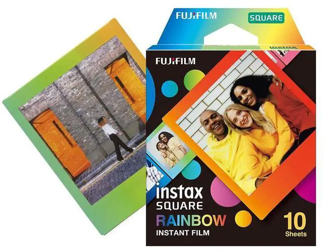 Alt view image 8 of 10 - Fujifilm Instax Square Rainbow Film - 10 Exposures (16671320)