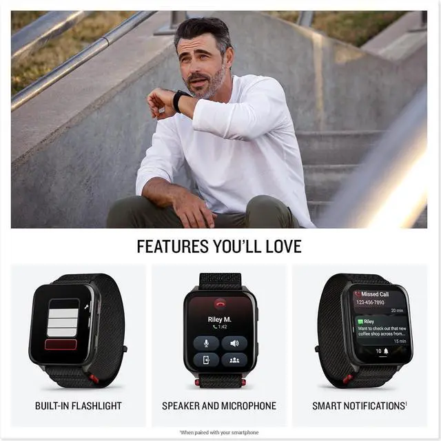 Alt view image 4 of 11 - Garmin® Venu® X1, Thin and Lightweight GPS Smartwatch, AMOLED Display, Advanced Health and Fitness Features, Black with Slate Titanium Caseback and Black ComfortFit Nylon Band