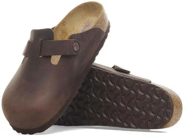 Alt view image 2 of 4 - Birkenstock Unisex Boston Soft Footbed, Habana Oiled Leather, 39 M EU/8 M US