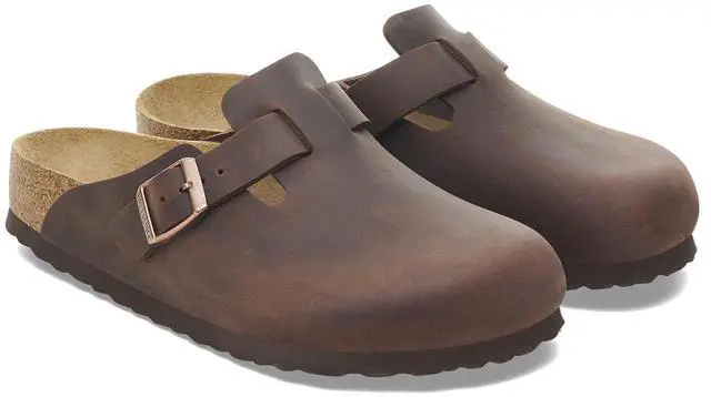 Alt view image 3 of 4 - Birkenstock Unisex Boston Soft Footbed, Habana Oiled Leather, 39 M EU/8 M US