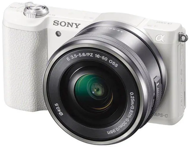 Alt view image 2 of 4 - Sony Alpha a5100 Mirrorless Digital Camera (White) with 16-50mm Lens + 64GB Card + More