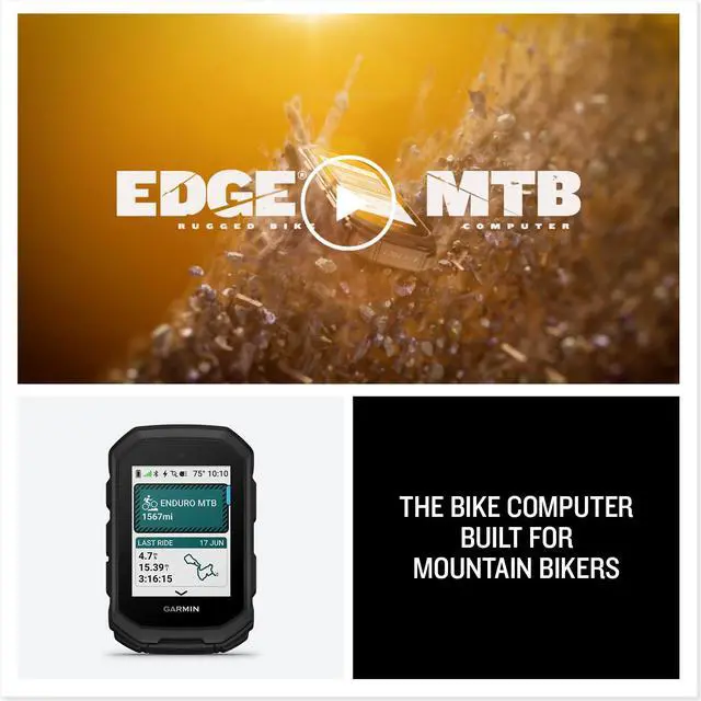 Alt view image 4 of 4 - Garmin Edge MTB, Rugged GPS Bike Computer Bundle