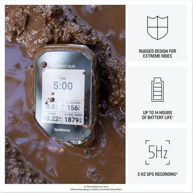 Alt view image 3 of 4 - Garmin Edge MTB, Rugged GPS Bike Computer Bundle