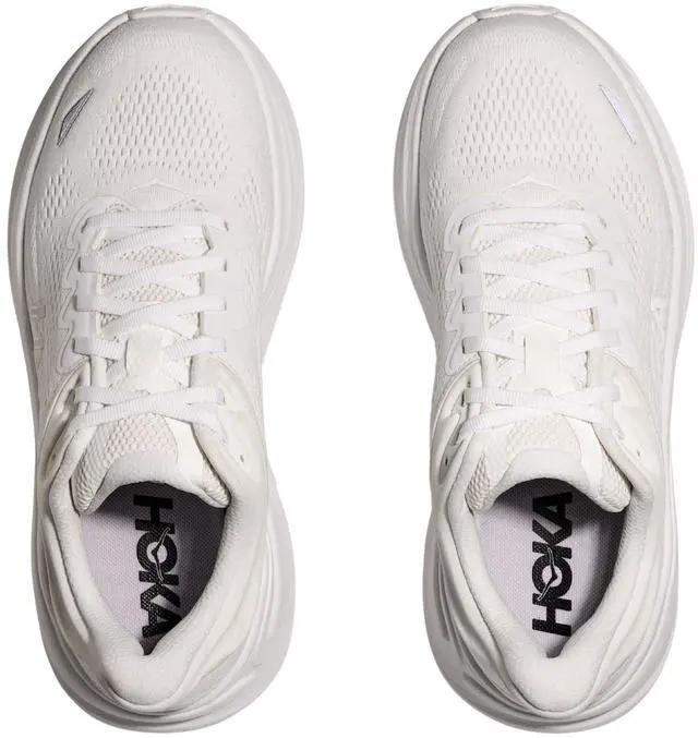 Alt view image 3 of 3 - Hoka Women's Bondi 9 Sneaker, White/White, 9.5