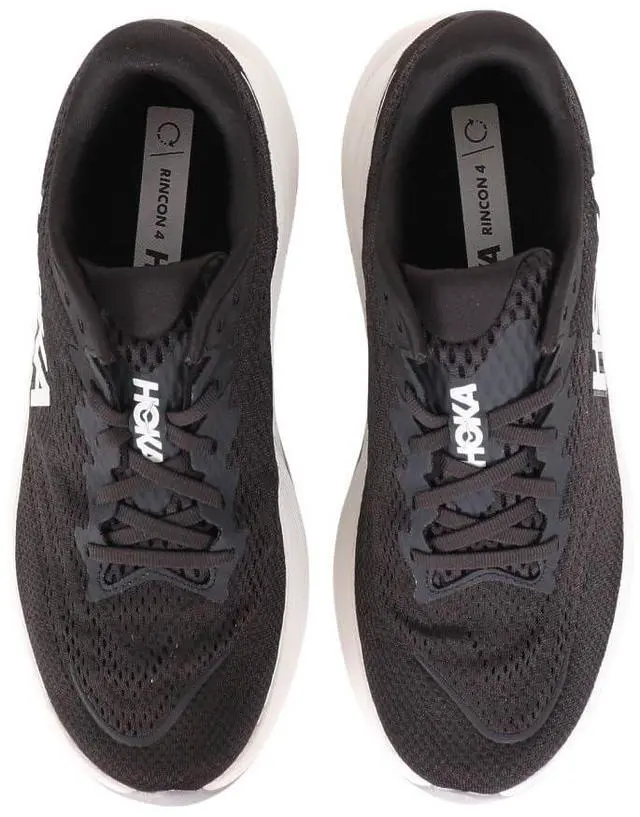 Alt view image 2 of 6 - Hoka Men's Rincon 4 Sneaker, Black/White, 10.5