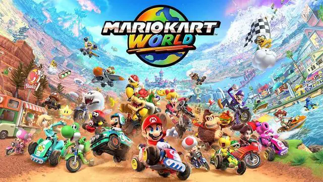 Alt view image 2 of 4 - Nintendo Mario Kart World for Switch 2 + STREET FIGHTER 6 Year 1-2 Fighters Edition + Microfiber Cleaning Cloth