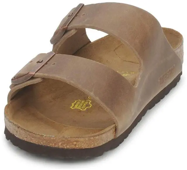 Alt view image 3 of 3 - Birkenstock Unisex's Sandals Mule, Waxy Leather Tobacco Brown, 5 UK Narrow