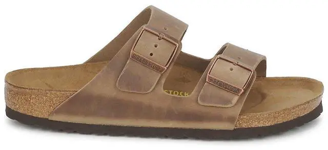 Alt view image 2 of 3 - Birkenstock Unisex's Sandals Mule, Waxy Leather Tobacco Brown, 5 UK Narrow