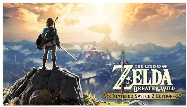 Alt view image 2 of 4 - Nintendo The Legend of Zelda: Breath of the Wild  Switch 2 Edition Bundle With Samsung microSD Express Card 256GB + Microfiber Cleaning Cloth