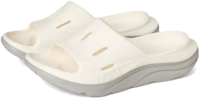 Main image of Hoka Unisex Ora Recovery Slide 14 Sandals, Alabaster/Stardust, US Men