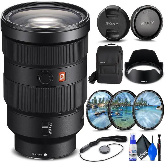Main image of Sony FE 24-70mm f/2.8 GM Lens + Filter Kit + Cap Keeper + Cleaning Kit