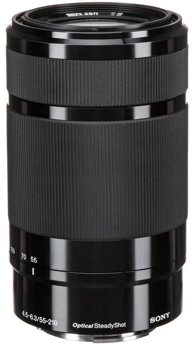 Alt view image 4 of 4 - Sony E 55-210mm f/4.5-6.3 OSS Lens  + Filter Kit + Cap Keeper + Cleaning Kit