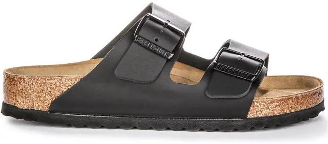 Main image of Birkenstock Mens Arizona Black Synthetic Sandals 44 EU