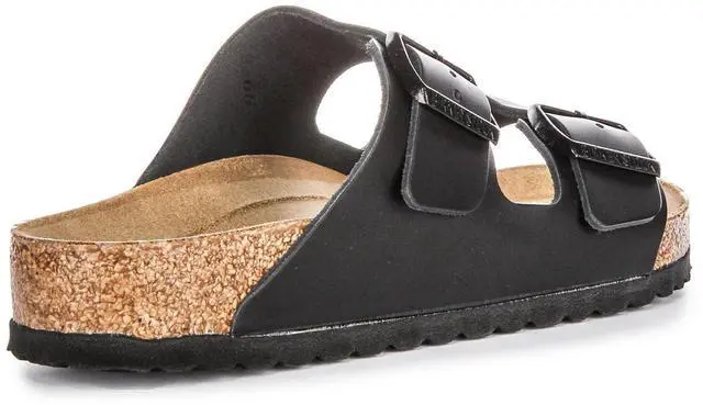Alt view image 2 of 3 - Birkenstock Mens Arizona Black Synthetic Sandals 44 EU