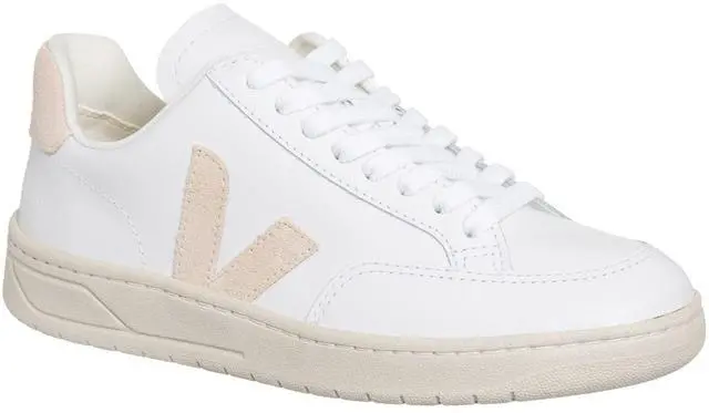 Alt view image 3 of 3 - Veja Women V-12 Sneakers White - Sable 8 US