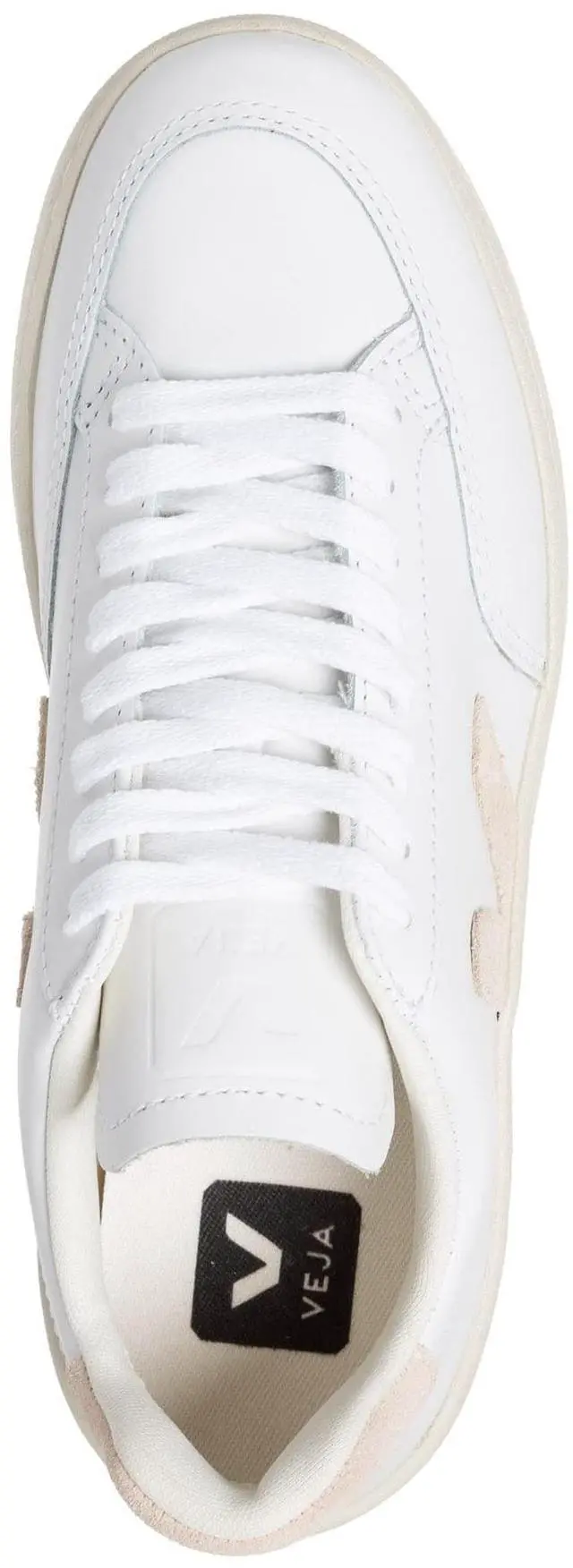 Alt view image 2 of 3 - Veja Women V-12 Sneakers White - Sable 8 US