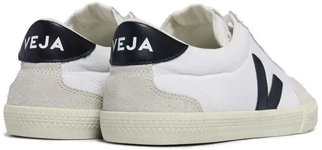 Alt view image 3 of 3 - VEJA Women's Volley Sneaker, White/Black, 6