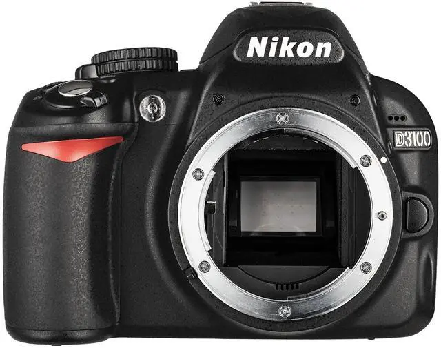Main image of Nikon D3100 14.2MP DX-Format DSLR Digital Camera (Body) - (Black) - (Renewed)