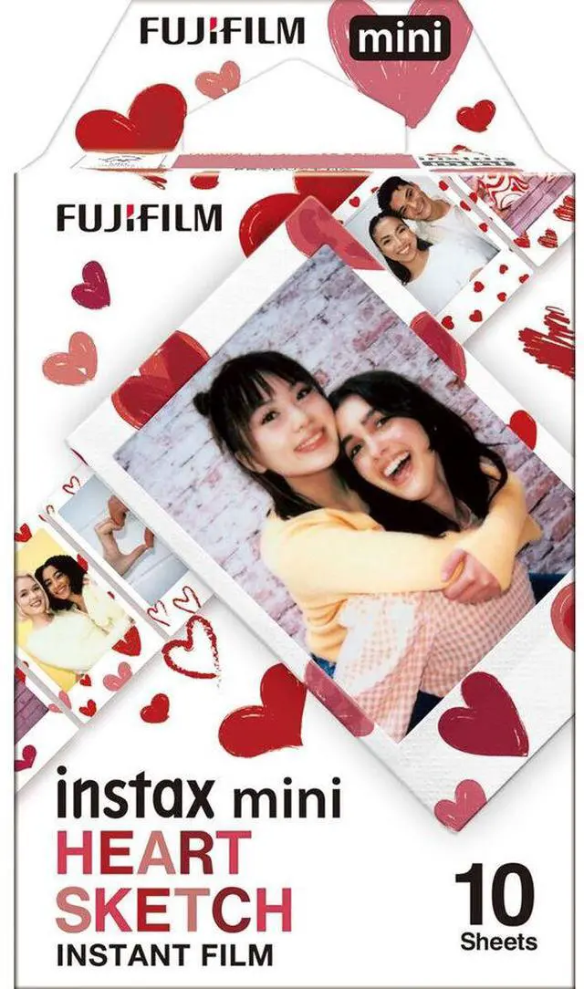 Alt view image 3 of 4 - FUJIFILM INSTAX MINI Heart Sketch Instant Film (20 Exposures) Bundle