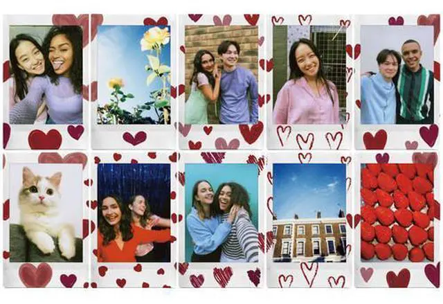 Alt view image 4 of 4 - FUJIFILM INSTAX MINI Heart Sketch Instant Film (20 Exposures) Bundle