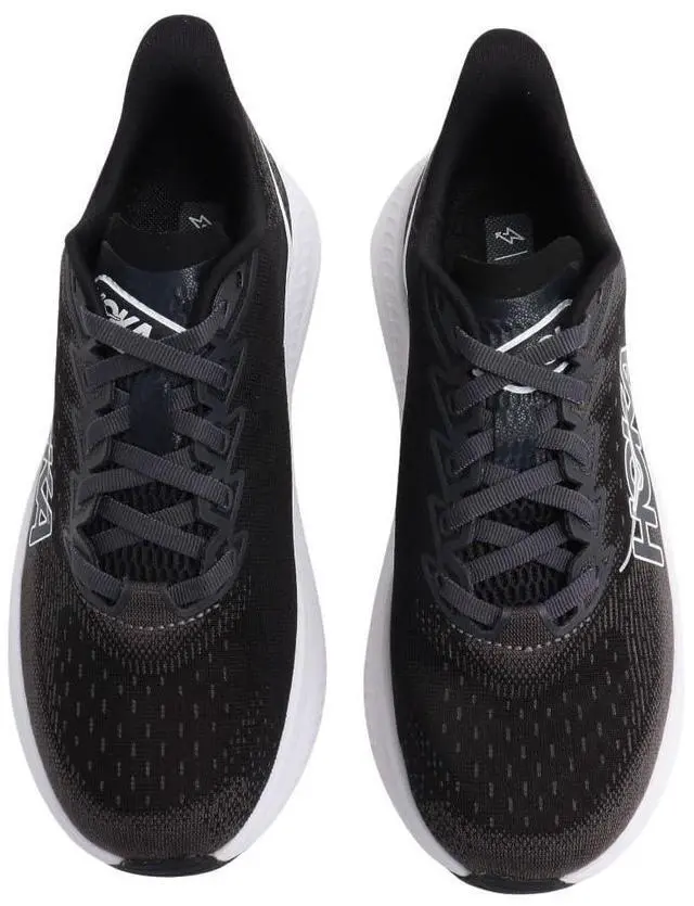 Alt view image 2 of 3 - Hoka Women's Mach 6 Sneaker, Black/White, 6.5