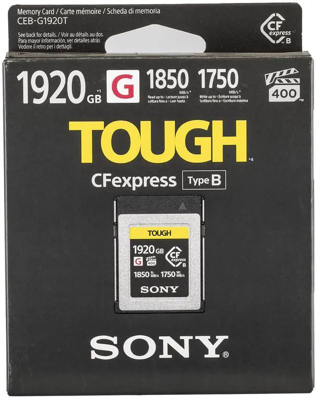 Alt view image 3 of 3 - Sony CEB-G1920T 1920GB CFexpress Type A Memory Card (CEBG1920T)