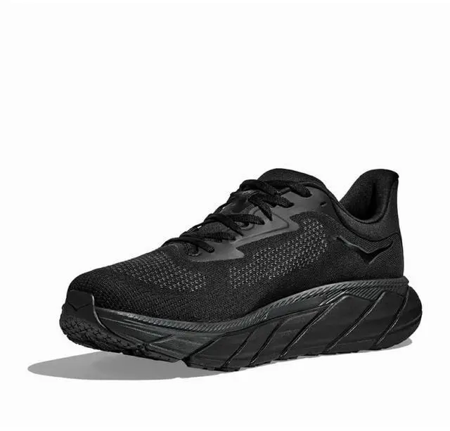 Alt view image 3 of 3 - Hoka Men's Arahi 7 Sneaker, Black/Black, 9.5