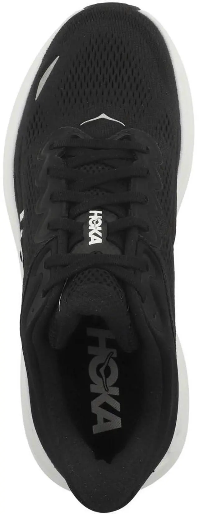 Alt view image 3 of 6 - Hoka Bondi 9 Mens Running Shoe - Black/White