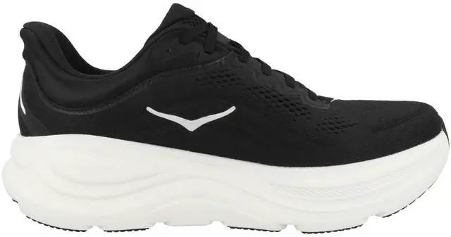 Alt view image 4 of 6 - Hoka Bondi 9 Mens Running Shoe - Black/White