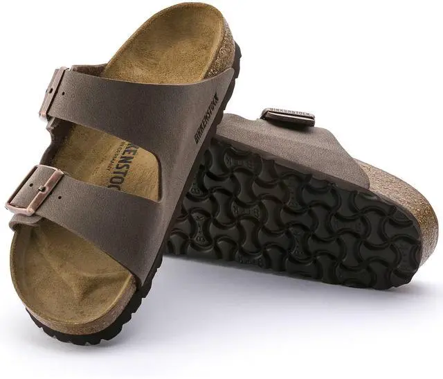 Alt view image 2 of 4 - Birkenstock Unisex Arizona Sandal,Mocha Birkibuc,44 M EU