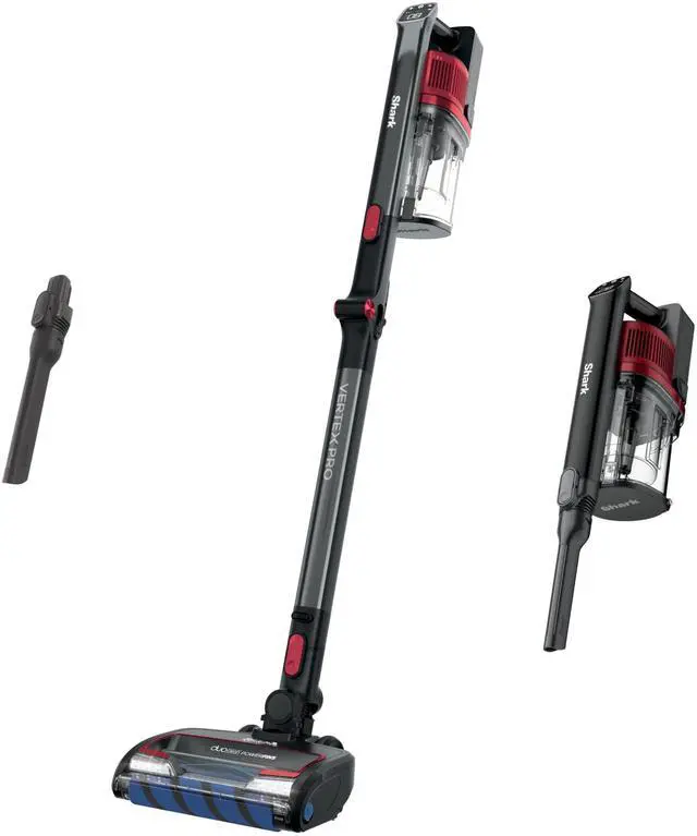 Alt view image 2 of 4 - Shark Cordless Vertex Pro Lightweight Cordless Stick Vacuum with DuoClean PowerFins, HEPA Fitler, Anti-Allergen Complete Seal, LED Headlights, For Carpets & Hardfloors, Red, IZ662H