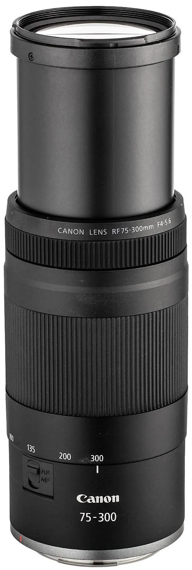 Alt view image 2 of 4 - Canon RF 75-300mm F4-5.6 Lens + 58mm 3 PC Filter Kit + Large Lens Case + More (Bundle)