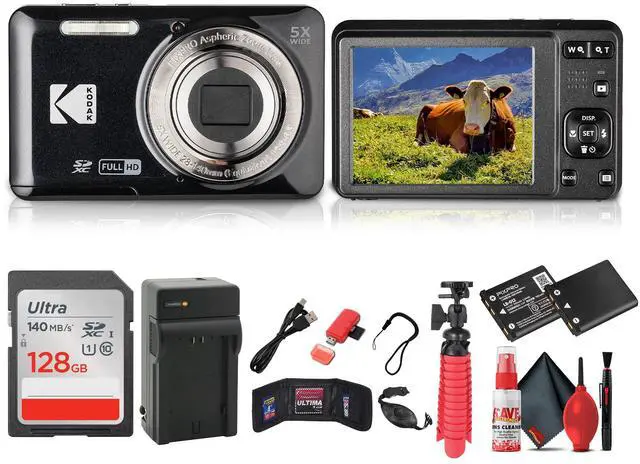 Kodak PIXPRO FZ55 ブラック　ほぼ未使用 KODAK PIXPRO FZ55-BK 16MP Digital Camera 5x Optical Zoom