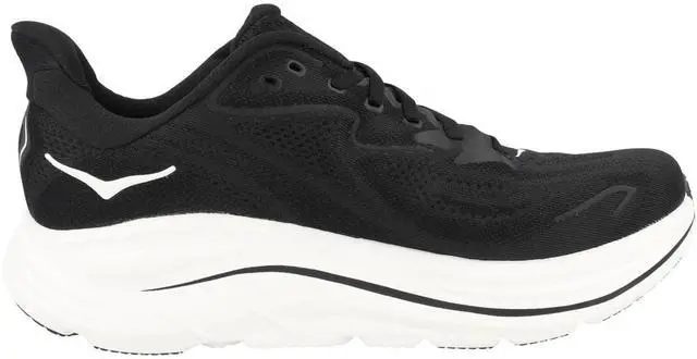 Alt view image 6 of 6 - Hoka One Mens Clifton 10 Road Running Shoes - Black/White