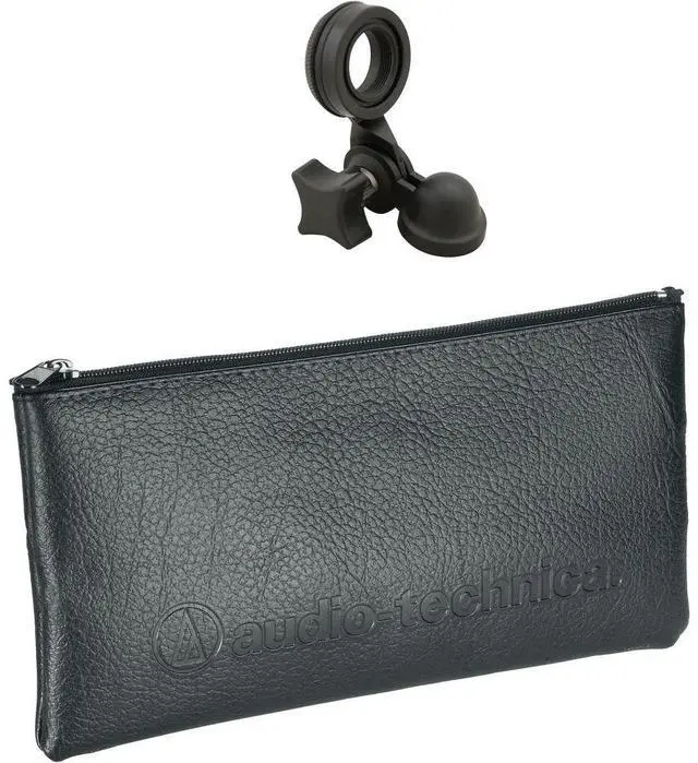 Alt view image 3 of 4 - Audio-Technica AT2020 Cardioid Condenser Microphone (Black), Diginerds Microfiber Cleaning Cloth, Goby Labs Microphone cleaner, 10 Ft XLR Cable, Bundle