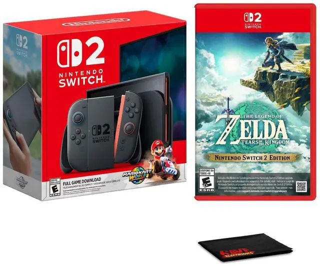 Nintendo Switch 2, Mario Kart World Bundle, TLOZ: Tears of