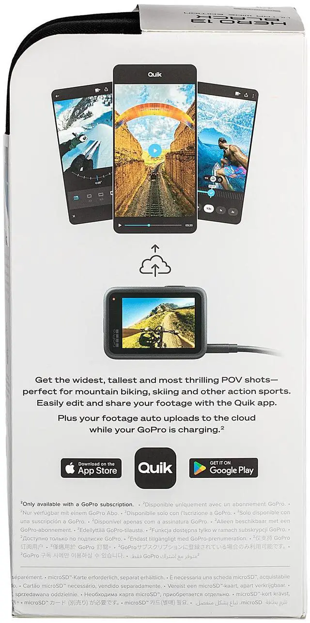 Alt view image 4 of 4 - GoPro HERO13 Black Ultra Wide Edition - Waterproof Action Camera with 5.3K60 Video, 27MP Photo, Boosted 177-degree FOV + Compatability with HB-Series Lenses