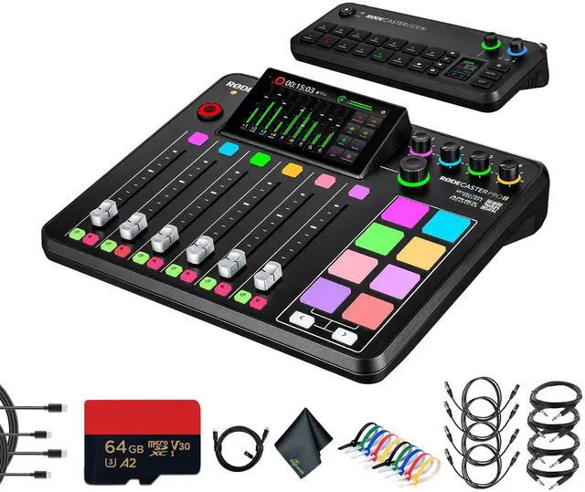 Main image of RODE RODECaster Pro II + RODECaster Video All-in-One Production Console + More (Bundle)