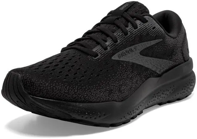 Alt view image 2 of 4 - Brooks Womens Ghost 16 Neutral Running Shoe - Black/Black/Ebony - 6 Medium