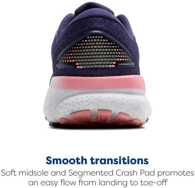 Alt view image 3 of 3 - Brooks Womens Ghost 16 Neutral Running Shoe - Blue Ribbon/Dianthus/Peacoat - 8.5 Medium