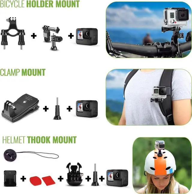 Alt view image 4 of 4 - GoPro HERO13 (Forest Green) - Waterproof Action Camera + 64GB Card and 50 Piece Accessory Kit
