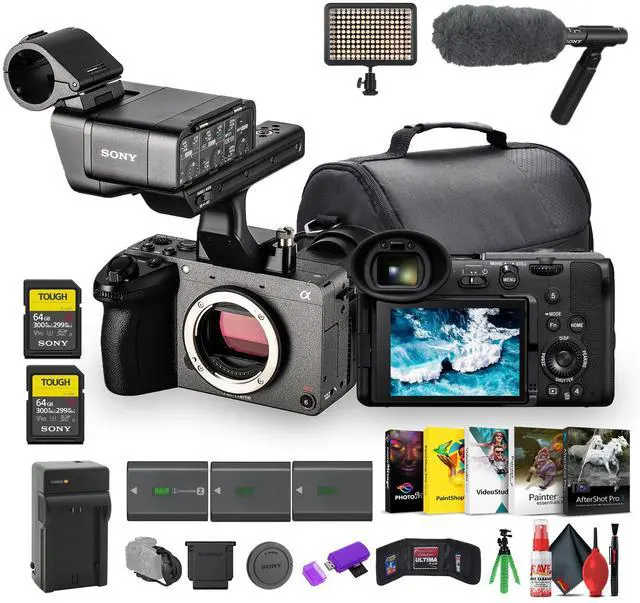 Main image of Sony FX2 Cinema Camera Kit w/ XLR Handle  Dual XLR Audio, Full-Frame 4K + Pro Mic + More