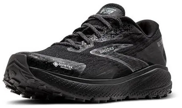 Main image of Brooks Mens Divide 5 GTX Waterproof Trail Running Shoe - Black/Alloy/Primer Grey - 8 Medium