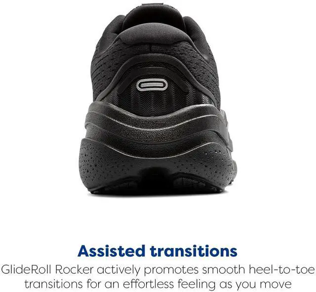Alt view image 3 of 3 - Brooks Mens Ghost Max 2 Neutral Running & Walking Shoe - Black/Black/Ebony - 12 Wide