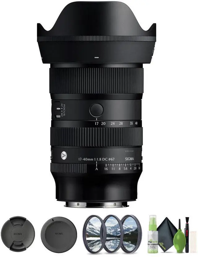Main image of Sigma 17-40mm f/1.8 DC Art Lens (L-Mount) Bundle 2