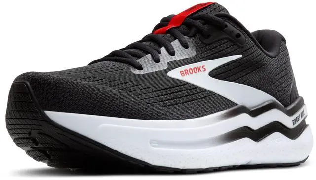 Main image of Brooks Mens Ghost Max 2 Neutral Running & Walking Shoe - Black/White/Fiery Red - 11 Medium