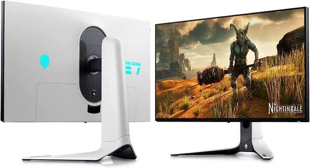 Alt view image 8 of 10 - Alienware Gaming Monitor - 27-inch (2560 x 1440) 240Hz Display (DP 1.4), 1ms Response Time, NVIDIA G-Sync, Preset OSD Modes, Height/Tilt/Swivel/Pivot Adjustability - Lunar Light AW2723DF