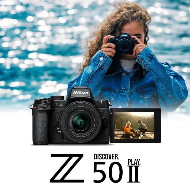 Alt view image 2 of 4 - Nikon Z50 II 20.9 MP DX-Format Lightweight and Compact Mirrorless Camera with 16-50mm Lens Bundle with Nikon FTZ II Mount Adapter (2 Items)