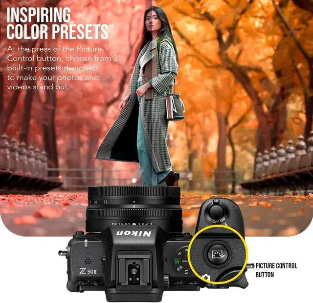 Alt view image 4 of 4 - Nikon Z50 II 20.9 MP DX-Format Lightweight and Compact Mirrorless Camera with 16-50mm Lens Bundle with Nikon FTZ II Mount Adapter (2 Items)