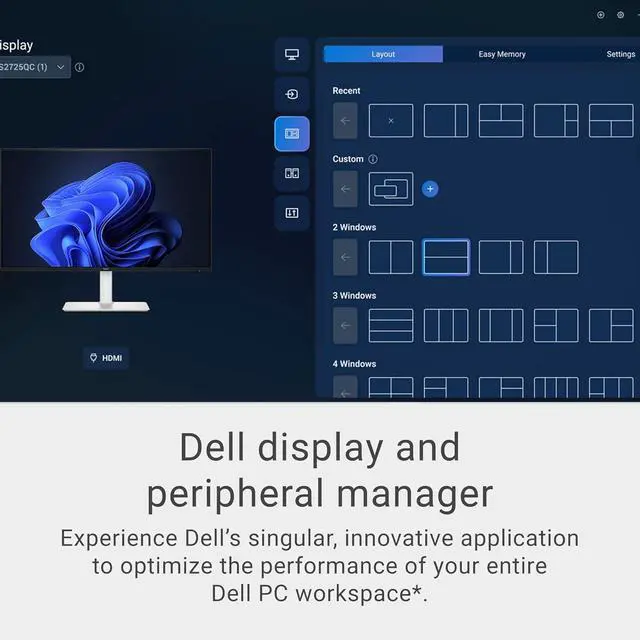 Alt view image 10 of 10 - Dell 32 Plus 4K Monitor - S3225QS - 31.5-inch 4K (3840 x 2160) up to 120Hz 16:9 Display, VA Panel, AMD FreeSync Premium, 99% sRGB, 95% DCI-P3, 1500:1 Contrast Ratio, Comfortview Plus - Ash White